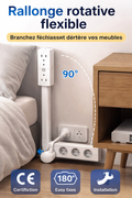 Prise rotative flexible – Gain de place immédiat